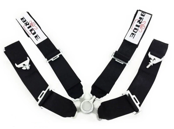 Ремни безопасности Bride 4-х точечные чёрные